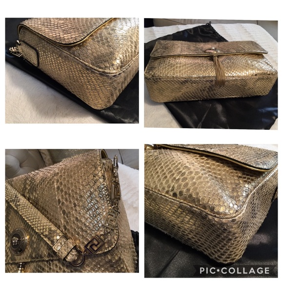Versace Vanitas Medea python 🐍 NEW - Picture 6 of 8